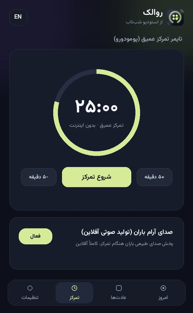 تصویر واقعی رابط فارسی روالک