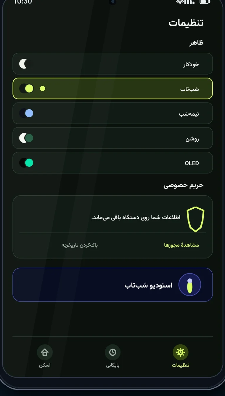 تصویر واقعی رابط فارسی واژه‌بین